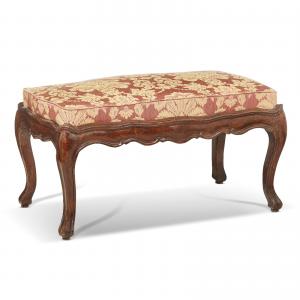 Pair of walnut wood stools
